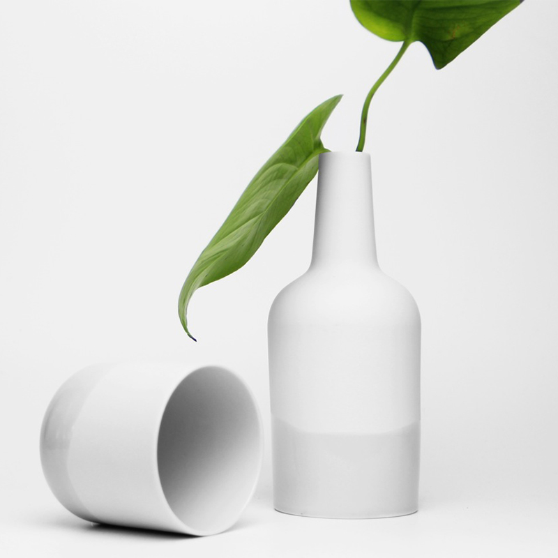 Round Flower White Pot - Image 6