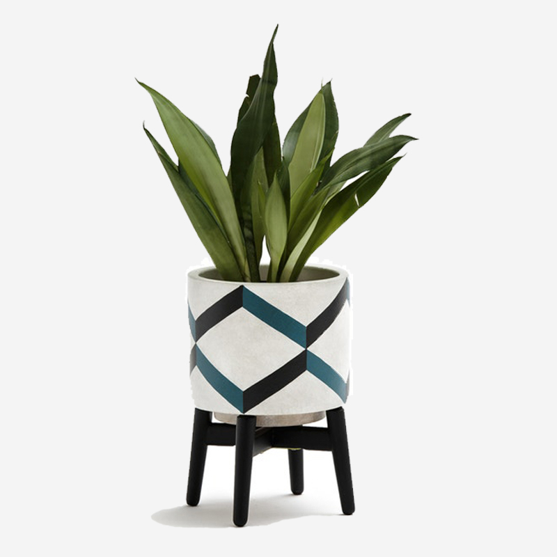 Round Flower White Pot - Image 4